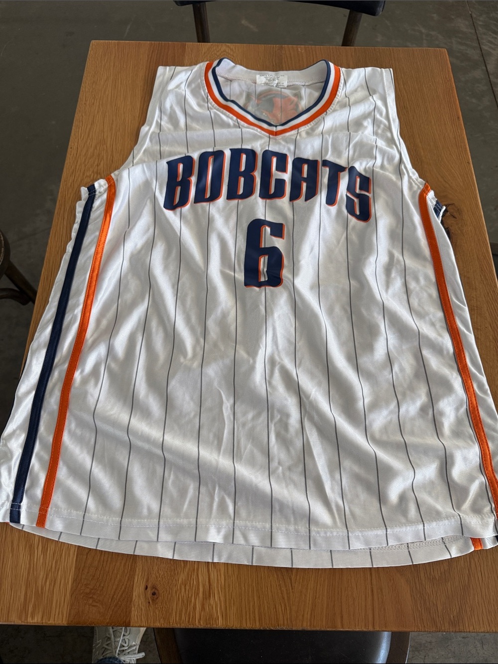 Vintage Charlotte Bobcats special giveaway #6 sixth man Basketball Jersey